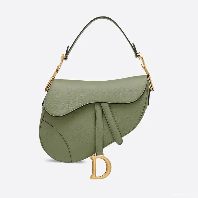Saddle Grained Green Bag Dior Calfskin 0430 Hot Sale